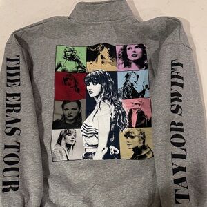 Taylor Swift Gray ErasTour Sweatshirt size Large